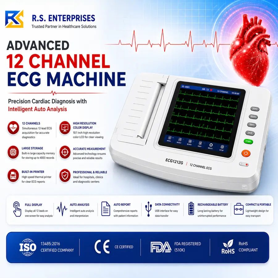 12 Channel ECG Machine – Maestros 12 Channel ECG