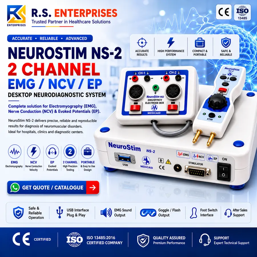 EMG 2 Channel Neurostim Machine – NEUROSTIM NS-2